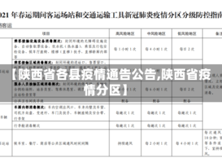 【陕西省各县疫情通告公告,陕西省疫情分区】