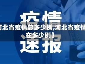 【河北省疫情总多少例,河北省疫情现在多少例】