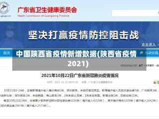 中国陕西省疫情新增数据(陕西省疫情2021)