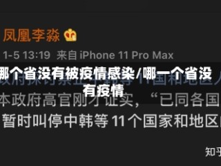 哪个省没有被疫情感染/哪一个省没有疫情