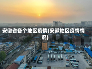 安徽省各个地区疫情(安徽地区疫情情况)