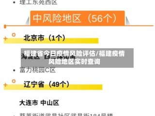 福建省今日疫情风险评估/福建疫情风险地区实时查询