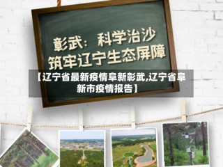 【辽宁省最新疫情阜新彰武,辽宁省阜新市疫情报告】
