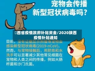 冮西省疫情政府补贴资金/2020陕西疫情补贴通知