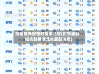 疫情最新报告数据湖北省(疫情最新报告数据湖北省最新消息)