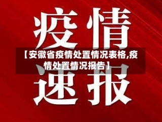 【安徽省疫情处置情况表格,疫情处置情况报告】