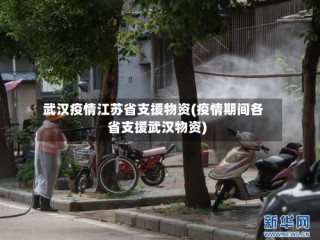 武汉疫情江苏省支援物资(疫情期间各省支援武汉物资)