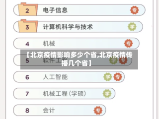 【北京疫情影响多少个省,北京疫情传播几个省】