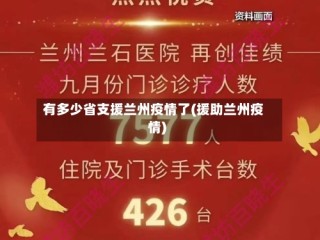 有多少省支援兰州疫情了(援助兰州疫情)