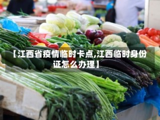 【江西省疫情临时卡点,江西临时身份证怎么办理】