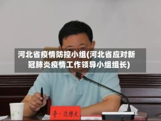 河北省疫情防控小组(河北省应对新冠肺炎疫情工作领导小组组长)