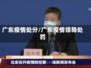 广东疫情处分/广东疫情领导处罚