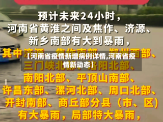 【河南省疫情新增病例详情,河南省疫情新动态】