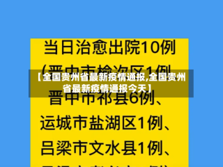 【全国贵州省最新疫情通报,全国贵州省最新疫情通报今天】