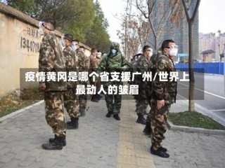 疫情黄冈是哪个省支援广州/世界上最动人的皱眉