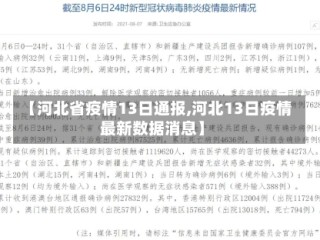 【河北省疫情13日通报,河北13日疫情最新数据消息】