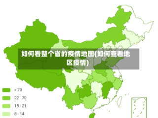 如何看整个省的疫情地图(如何查看地区疫情)