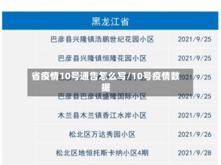 省疫情10号通告怎么写/10号疫情数据