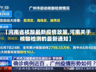 【河南省核酸最新疫情政策,河南关于核酸检测的最新通知】