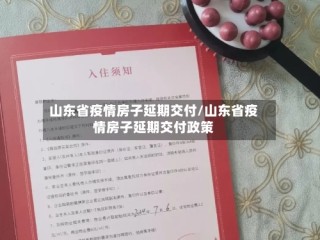山东省疫情房子延期交付/山东省疫情房子延期交付政策