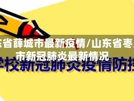 山东省薛城市最新疫情/山东省枣庄市新冠肺炎最新情况