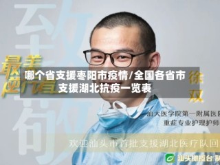 哪个省支援枣阳市疫情/全国各省市支援湖北抗疫一览表
