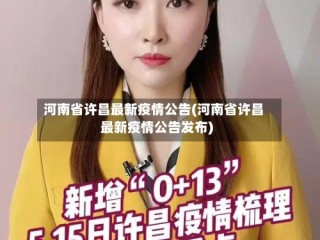 河南省许昌最新疫情公告(河南省许昌最新疫情公告发布)