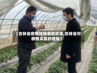 【吉林省疫情扶持金融政策,吉林省对疫情采取的措施】
