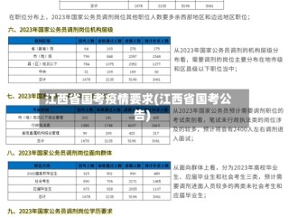江西省国考疫情要求(江西省国考公告)
