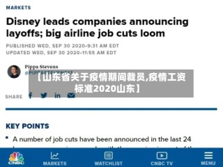 【山东省关于疫情期间裁员,疫情工资标准2020山东】
