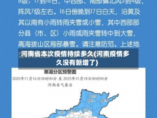 河南省本次疫情持续多久(河南疫情多久没有新增了)