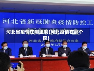 河北省疫情在哪里啊(河北疫情在那个区)
