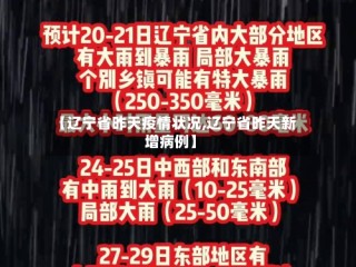 【辽宁省昨天疫情状况,辽宁省昨天新增病例】