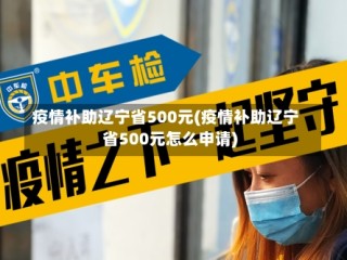 疫情补助辽宁省500元(疫情补助辽宁省500元怎么申请)