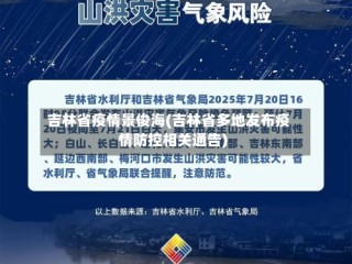 吉林省疫情景俊海(吉林省多地发布疫情防控相关通告)