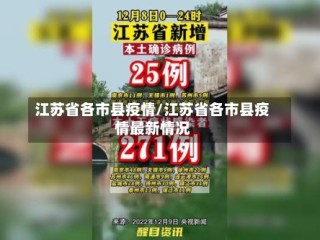 江苏省各市县疫情/江苏省各市县疫情最新情况