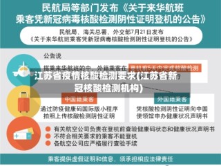 江苏省疫情核酸检测要求(江苏省新冠核酸检测机构)