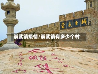 崇武镇疫情/崇武镇有多少个村