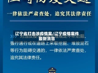 辽宁省打击涉疫情案/辽宁疫情案件最新消息