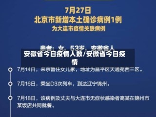 安徽省今日疫情人数/安微省今日疫情