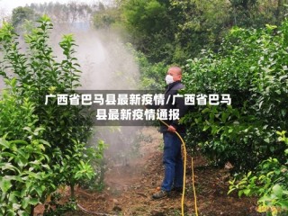 广西省巴马县最新疫情/广西省巴马县最新疫情通报