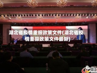 湖北省疫情重振政策文件(湖北省疫情重振政策文件最新)