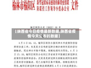 【陕西省今日疫情最新数据,陕西省疫情今天公布的数据】