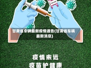 甘肃省车辆最新疫情通告(甘肃省车祸最新消息)