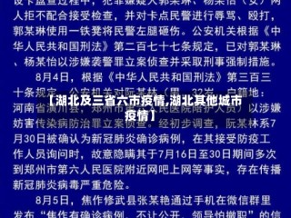 【湖北及三省六市疫情,湖北其他城市疫情】