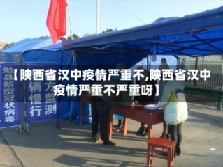 【陕西省汉中疫情严重不,陕西省汉中疫情严重不严重呀】