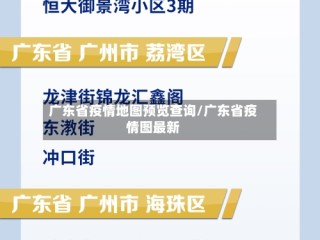 广东省疫情地图预览查询/广东省疫情图最新