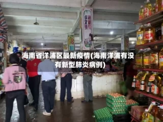 海南省洋浦区最新疫情(海南洋浦有没有新型肺炎病例)