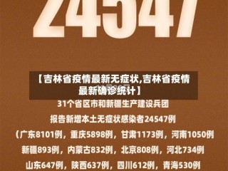 【吉林省疫情最新无症状,吉林省疫情最新确诊统计】