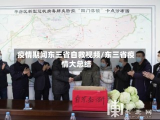 疫情期间东三省自救视频/东三省疫情大总结